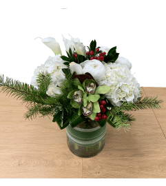 Festive Elegance. An arrangement by Hillcrest Florist.