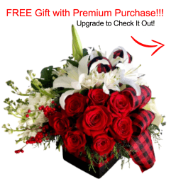 Christmas Style. An arrangement by The Flower Patch Florist.