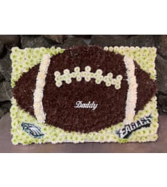 FOOTBALL EAGLES TRIBUTE. An arrangement by Flowers By Maria.