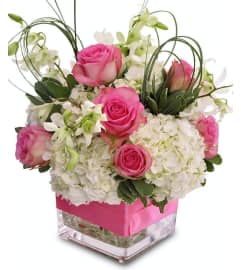 Pink Admiration. An arrangement by Flower Lane.