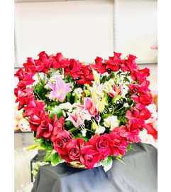 I give You My Heart. An arrangement by Butterflies Flower Shop.