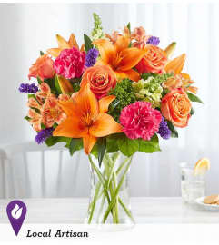 Vibrant Floral Medley 2021. An arrangement by Royal Louis Florist.