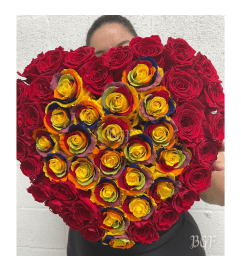 Heart Of Happiness Preserved Roses In Box. An arrangement by Brickell Exclusive Blooms.