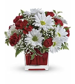 Simply Love Cube. An arrangement by Anthurium Gardens Florist.