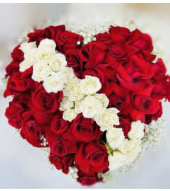Your Heart is Mine. An arrangement by Blue Iris Florist.