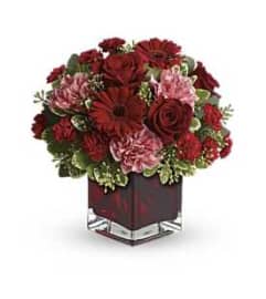 Loving Yоu Cubе. An arrangement by Brickell Exclusive Blooms.