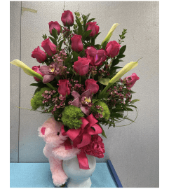 Pink Magic. An arrangement by Rosa Flowers and Gifts.