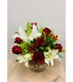 Romantic Lilies. An arrangement by Ditmars Flower Shop.