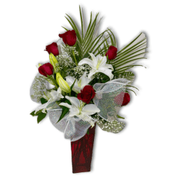 I'll Love You Forever Rose Arrangement. An arrangement by Shalimar Flower Shop.