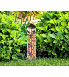 OUR HEARTS REMEMBER GARDEN ART POLE. An arrangement by Novak's Flower Shoppe.