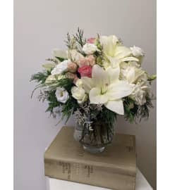 Classic Blush Vase. An arrangement by Flower Trends Florists.