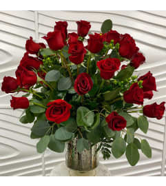 50 Roses. An arrangement by Lake Eola Florist.