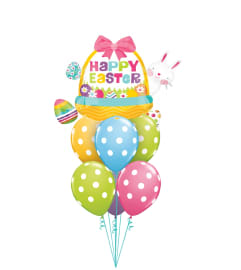 Happy Easter Basket Awesome Balloon Bouquet. An arrangement by Balloon Bouquets Plus. Happy Easter Basket Awesome Balloon Bouquet. An arrangement by Balloon Bouquets Plus.