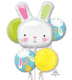Hello Bunny Easter Super Fun Foil Balloon Bouquet. An arrangement by Balloon Bouquets Plus. Hello Bunny Easter Super Fun Foil Balloon Bouquet. An arrangement by Balloon Bouquets Plus.