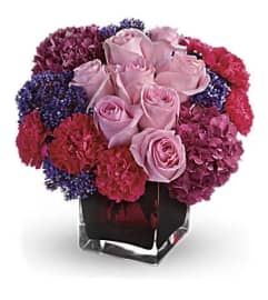 Femme Cube. An arrangement by Brickell Exclusive Blooms.