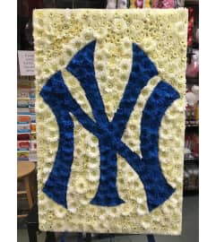 ny new york yankees sign. An arrangement by Elegant Florist.