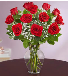 Red Rose Elegance Arrangement. An arrangement by Elegant Florist.