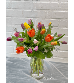 Tulip Time!. An arrangement by Brooklin Floral and Garden Shoppe Inc.. Tulip Time!. An arrangement by Brooklin Floral and Garden Shoppe Inc..