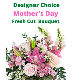 Mother's Day Fresh Cut Bouq 2025. An arrangement by Northwest Florist.