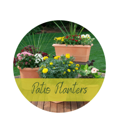 Bright and Colorful Patio Planter. An arrangement by Sueppel's Flowers.
