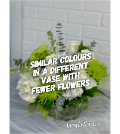 Pure Class. An arrangement by Brooklin Floral and Garden Shoppe Inc..