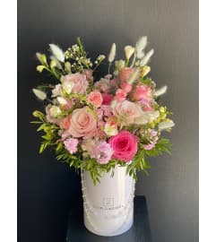 Pearls. An arrangement by Lux Flower Box.