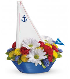 Teleflora Anchors Away. An arrangement by Fendley Florists.