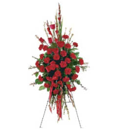 Red Regards. An arrangement by Sanger Flowers.