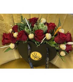 Loving roses. An arrangement by Lake Eola Florist.