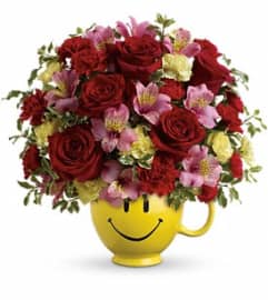 Teleflora's So Happy You're Mine Bouquet. An arrangement by Balloon Bouquets Plus.