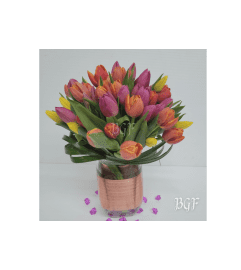 Glamour Tulips. An arrangement by Brickell Exclusive Blooms.