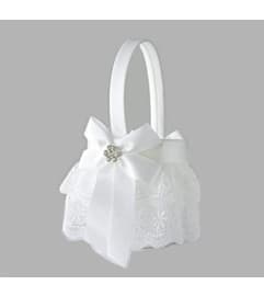 Flower Girl Basket. An arrangement by Geni's Florist and Gifts.