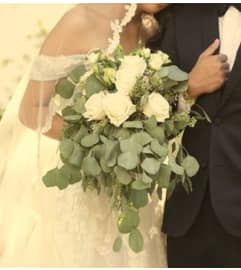 Eucalyptus Bride Bouquet. An arrangement by Geni's Florist and Gifts.