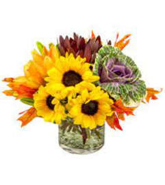 The Fall Harvest. An arrangement by Tallevast Florist.
