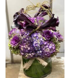 PURPLE TWIST. An arrangement by Florique.