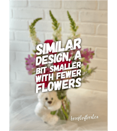 Cuddly Bear Hug. An arrangement by Brooklin Floral and Garden Shoppe Inc..