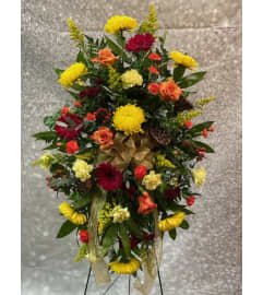 Autumn Awakening Spray. An arrangement by Flowers by Neil. Autumn Awakening Spray. An arrangement by Flowers by Neil.