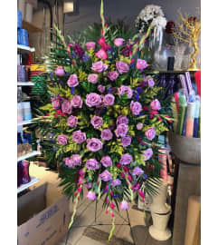 Purple 2490. An arrangement by Flamingo Floral and Gifts.