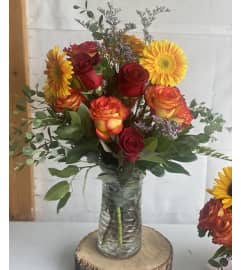 Autumn bliss. An arrangement by Kelly Ann's Floral.