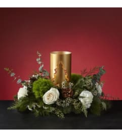 FTD® Evening Evergreen Centerpiece. An arrangement by Mt. Scott Flowers.