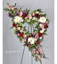 Close to my Heart Wreath. An arrangement by Brooklin Floral and Garden Shoppe Inc..