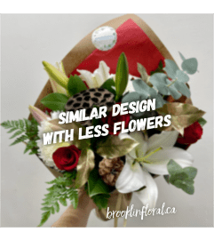 Magnolia Holiday Bouquet. An arrangement by Brooklin Floral and Garden Shoppe Inc..