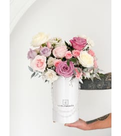 Silver leaves. An arrangement by Lux Flower Box.