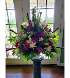 Elegant Purple Emerald with Love. An arrangement by Flowers By Fiore.