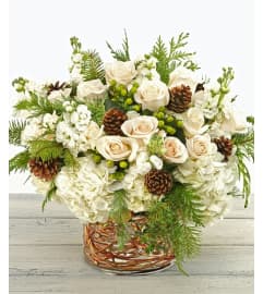 Winter Christmas Elegance. An arrangement by The Greenhouse Florist.
