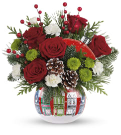 Silent Night Bouquet By Teleflora. An arrangement by North Liberty Flower Shop.