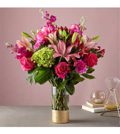 Blushing Beauty Bouquets. An arrangement by Belmar Flower Shop Inc..