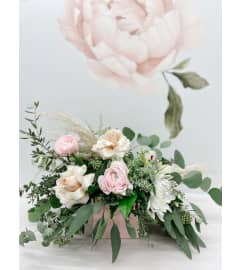 Blush Garden. An arrangement by Grande Prairie Florist.