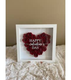 Valentine's Day Heart Frame (PRE-ORDER ONLY). An arrangement by Petals.
