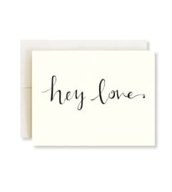 Hey Love Card. An arrangement by Amazing Flowers.